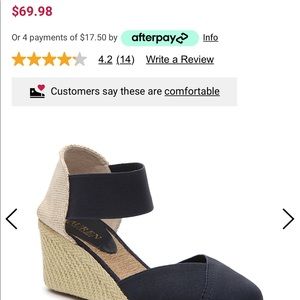 Ralph Lauren Charla wedge espadrille.